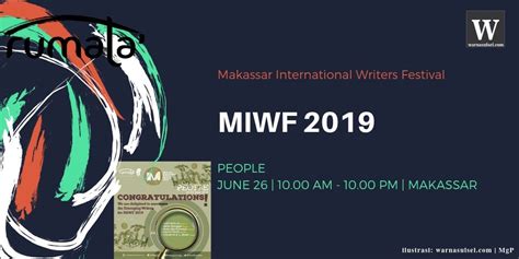Setelah hampir 10 bulan ditutup, akhbar utusan malaysia dan kosmo! Catat!! Ini jadwal acara lengkap MIWF 2019 hari pertama ...