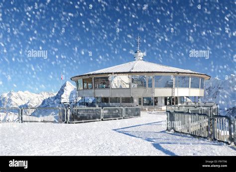 Winter In The Swiss Alps Stock Photo Alamy