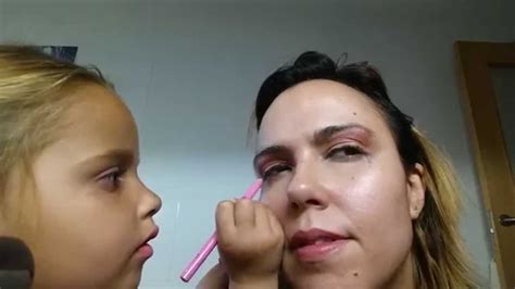 My Daughter Makeup Me 💖mi Hija Me Maquilla 4años Youtube