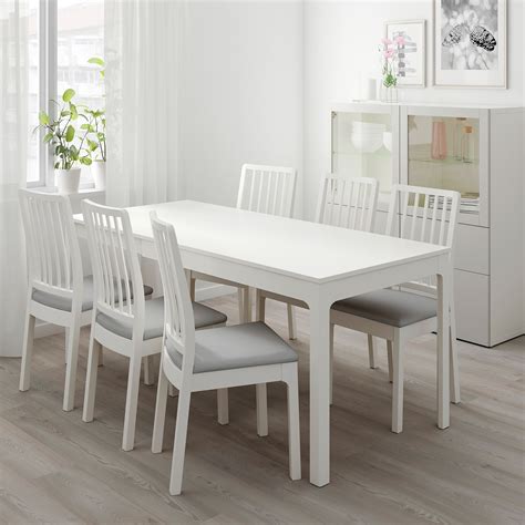 How to assemble ikea bjursta extendable table. EKEDALEN extendable table white 120/180x80 cm | IKEA ...