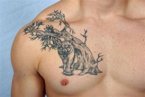 40 Chest Tattoo Design Ideas For Men Chest Tattoo Tattoos Tree