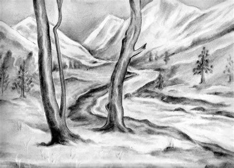 Simple Pencil Drawings Of Nature Simple Drawing Images Nature 16909038