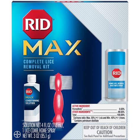 Rid Complete Lice Removal Kit With Shampoo Spray And Lice Comb Walmart