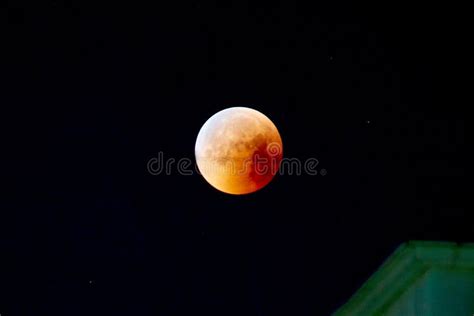 Red Moon Total Lunar Eclipse Stock Photo Image Of Telescope Lunar