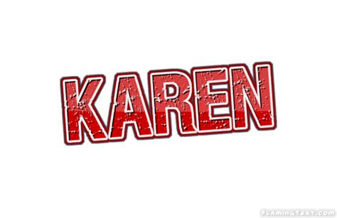 Karen Logo Free Name Design Tool From Flaming Text