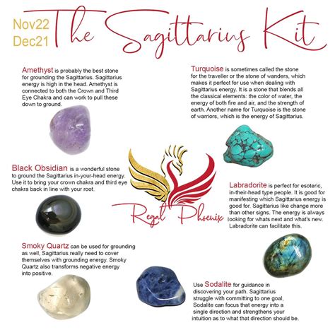 The Sagittarius Kit In 2020 Crystal Healing Stones Sagittarius