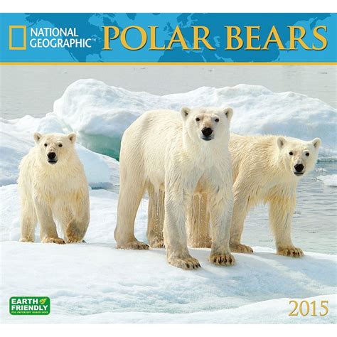 2015 National Geographic Polar Bears Wall Calendar National