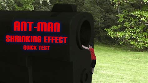 Ant Man Shrinking To Ant Size Effect And Dodging A Bullet Quick