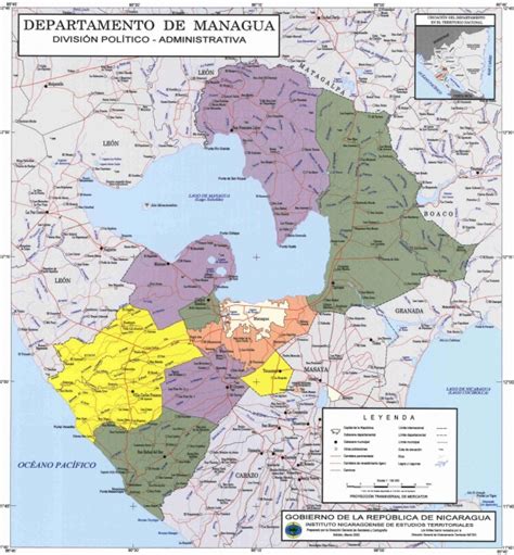 Mapas Politico De Managua