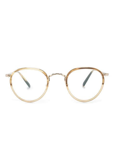 Oliver Peoples Round Frame Glasses Farfetch