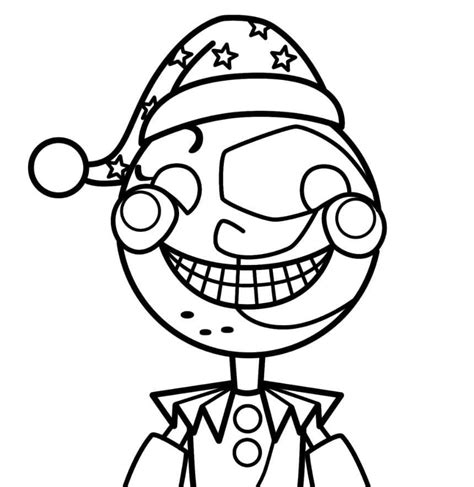 Moondrop Fnaf Printable Coloring Page Free Printable Coloring Pages