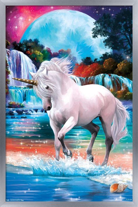 Trends International Pd Moreno Fine Art Unicorn Poster Walmart