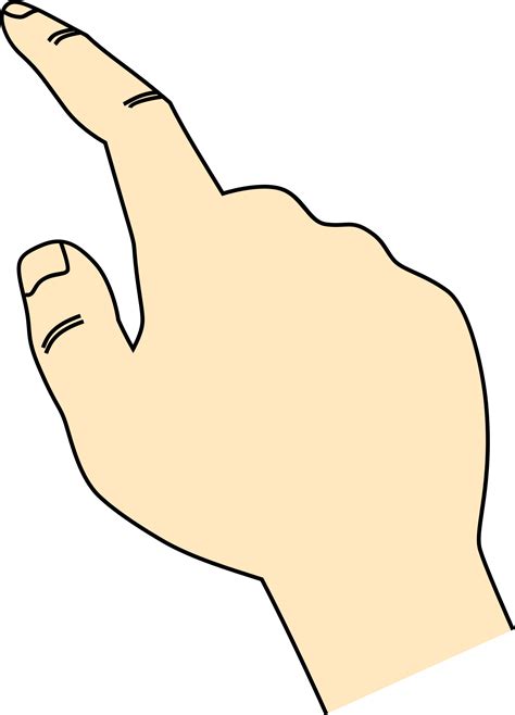 Pointing clipart finger press, Pointing finger press ...