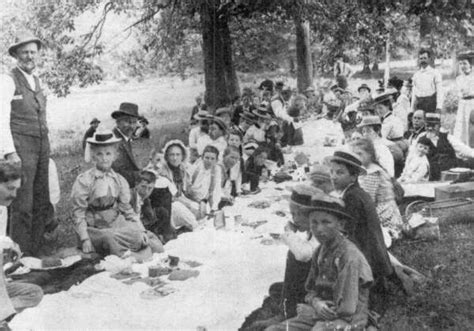 Picnic Portrait Congregational Church Picnic In 1901 At Clarkson