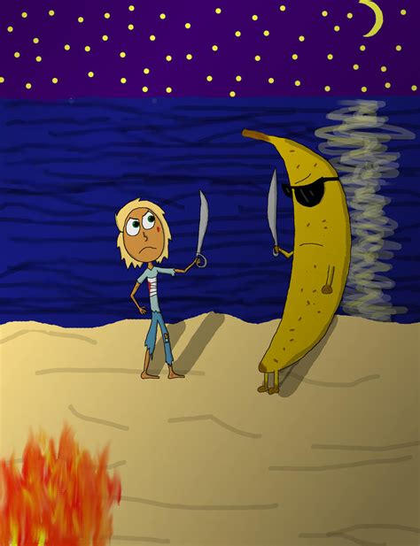 Fight With A Giant Banana By Qille On Deviantart