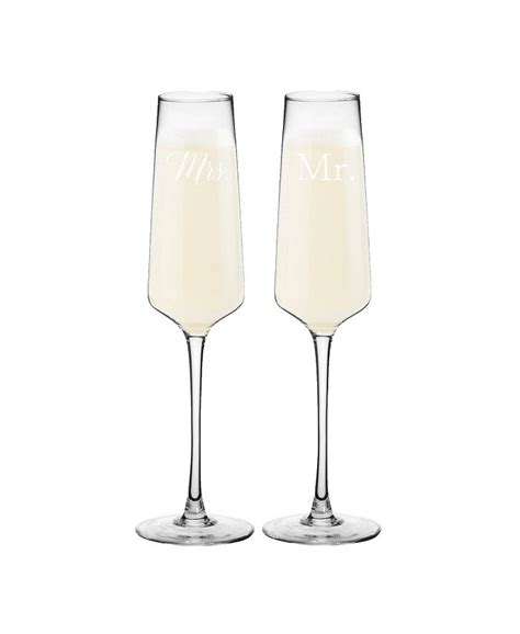 cathy s concepts mr and mrs wedding champagne estate glasses and reviews glassware and drinkware