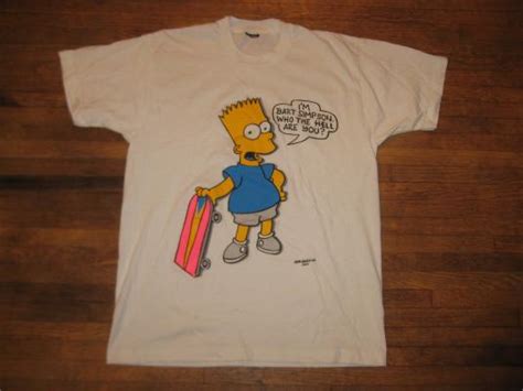 Vintage 1990 Bart Simpson T Shirt L Xl The Simpsons Defunkd