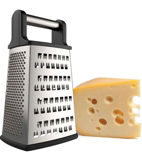 Stainless Steel Cheese Grater Box Sharp And Strong Hand Held Manual Grater For Every Kitchen