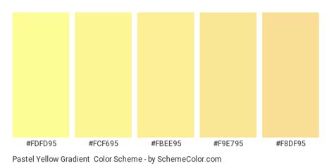 Pastel Yellow Gradient Color Scheme Khaki