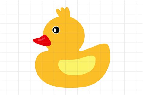 Rubber Ducky SVG PNG EPS Cutting File, kids toy vector. (715058) | Cut