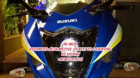 Body modification (or body alteration) is the deliberate altering of the human anatomy or human physical. Suzuki Gixxer SF PROJECTOR HEADLIGHT BY AVMOD - YouTube