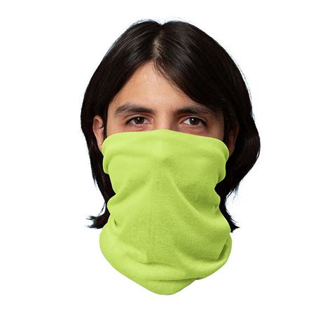 Mechaly Face Cover Neck Gaiter With Dust And Sun UV Protection Breathable Tube Neck Warmer Neon