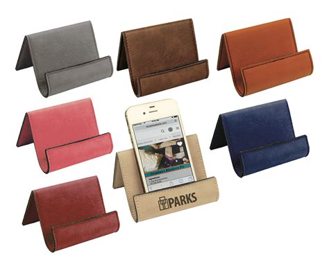 Personalized Business Card Holder For Desk Cell Phone Easel
