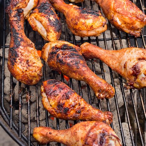 Grilled roadside chicken is a bbq chicken that starts off with a very savory marinade that consists of vinegar, oil, worcestershire sauce and a variety of. Grilled Spice-Rubbed Chicken Drumsticks | Cook's Illustrated