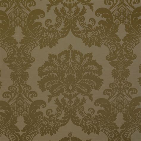 Linen Brown Damask Damask Upholstery Fabric By The Yard M9625