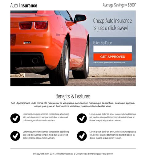 Get started finding the auto insurance policy you need right now by using our free instant auto insurance quote finder! instant auto insurance zip capture clean responsive landing page | Landing page design, Page ...