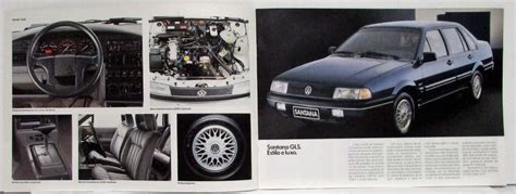 1993 Volkswagen Santana Sales Brochure Portuguese Text