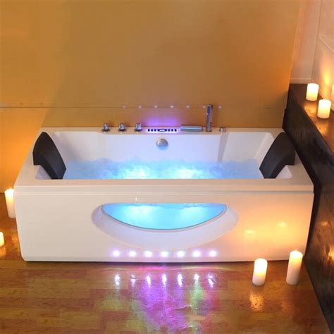 6132 1700mm Whirlpool Bath Piscine Shower Massage Bathtub Spa Hydromassage Glass Acrylic Hot Tub