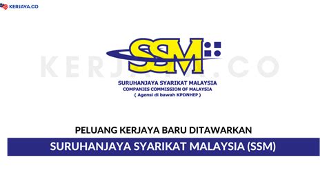 Jawatan kosong terkini tekun nasional. Jawatan Kosong Terkini Suruhanjaya Syarikat Malaysia (SSM ...