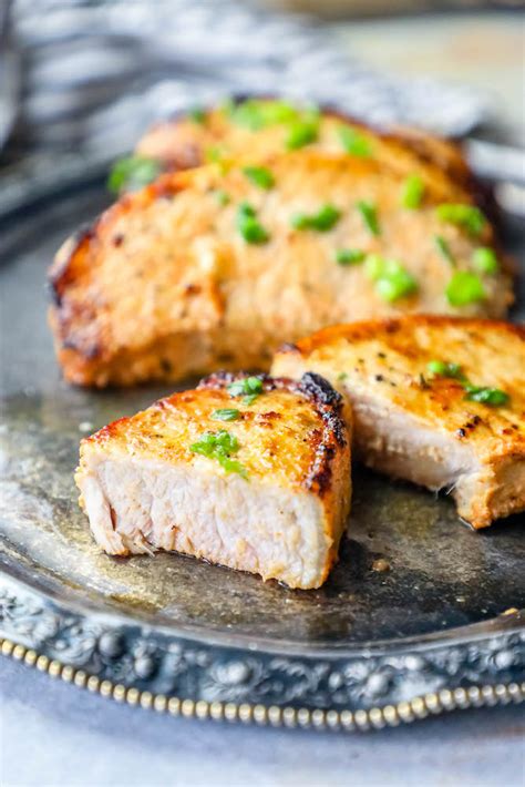 Juicy thick cut pork chops are simple to prepare and the result can rival any traditional beef steak. Easy Baked Pork Chops Recipe - Sweet Cs Designs