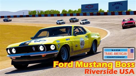 Ford Mustang Boss Assetto Corsa Riverside Usa Youtube