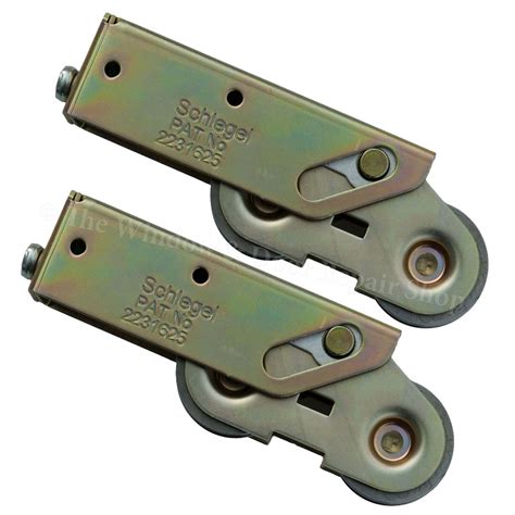 Pair Schlegel Tandem Patio Door Wheels Sliding Roller Aluminium Upvc