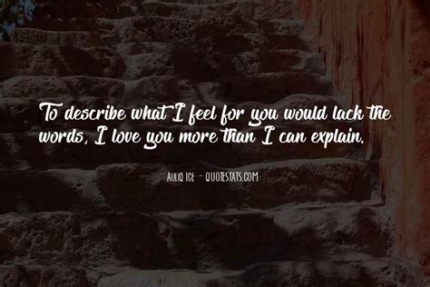 Top 38 Words Cant Describe How Much I Love You Quotes Famous Quotes