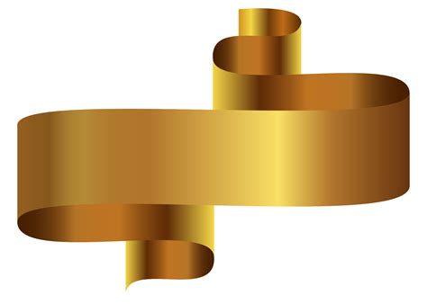 Free Gold ribbon 1197120 PNG with Transparent Background
