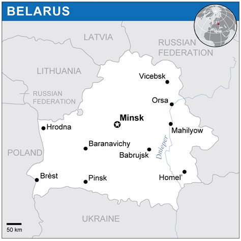 Geography Blog Map Of Belarus