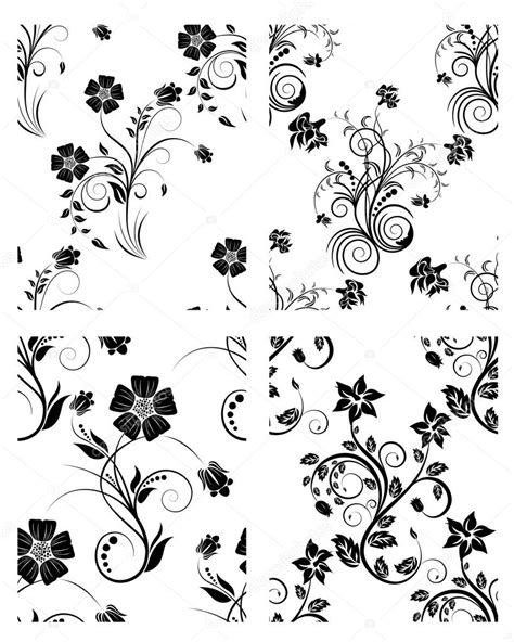Set Of Flowers Backgrounds Stock Vector Image By ©angelp 3420486
