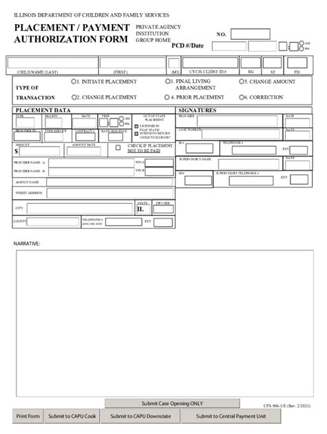 2021 Form Il Cfs 906 1e Fill Online Printable Fillable Blank
