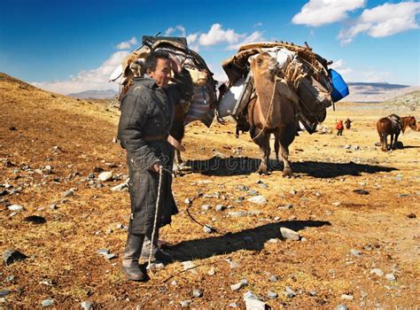 Mongolian Nomads Editorial Photo Image Of Ethnic Nomadism 5205361