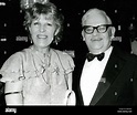 RONNIE BARKER English comedian with his wife Joy about 1998 Stock Photo ...