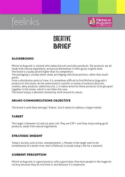 8 Best Creative Brief Examples Images On Pinterest Briefs