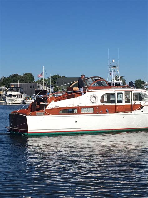 Cruise boats are an intermediate option between small boats and «adult» boats. 41 Feet 1954 Matthews Double Cabin Cruiser - 38428 ...