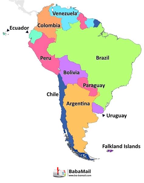 An Interactive Map Of South America Travel Babamail