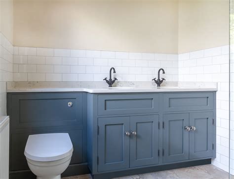 Bespoke Vanity Unit Featuring Back To Wall Toilet And Double Sinks With