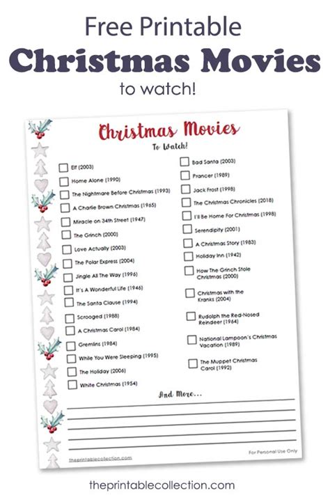 Hallmark Christmas Movies 2021 Printable Checklist Best Movie Blog