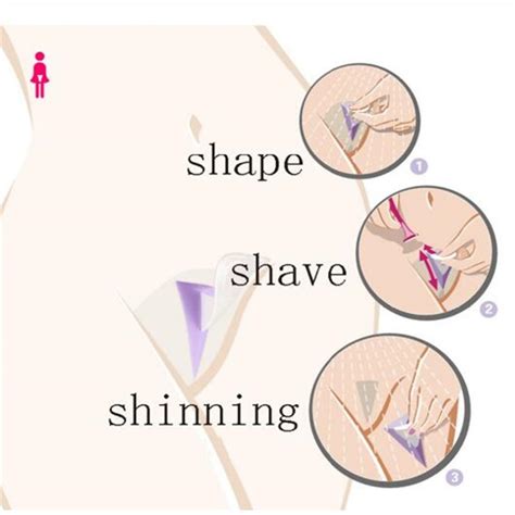 Bikini Privates Shaving Stencil Sexy Female Pubic Hair Razor Tools 3