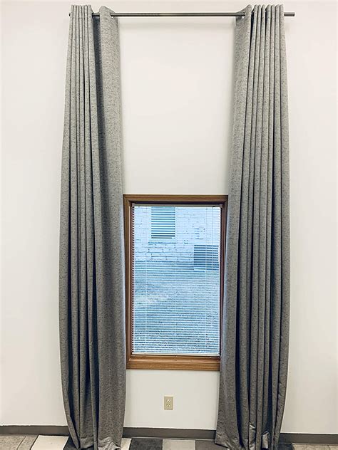 Ikiriska Extra Long Faux Dupioni Silk Custom Made Curtains